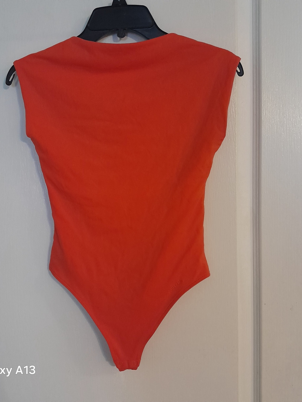 Aritzia Orange Scoop-Back Sleeveless Bodysuit